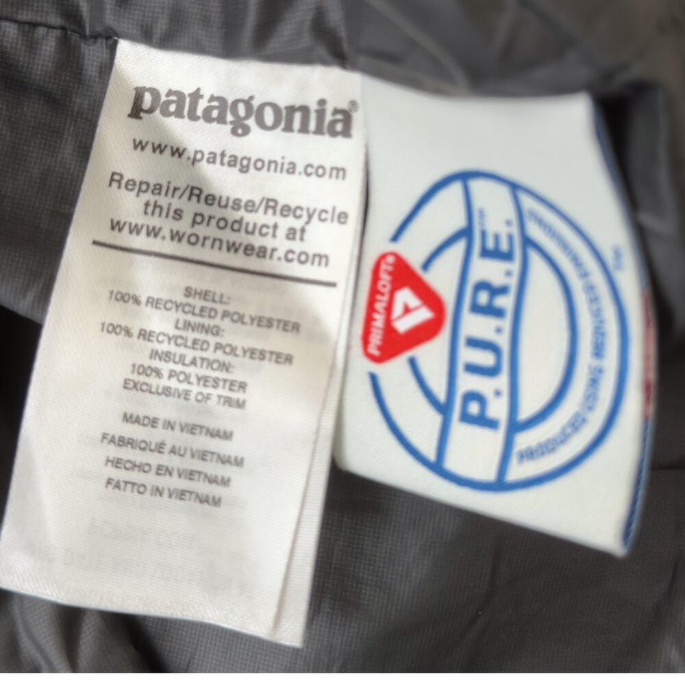 Patagonia Jacket Mens Medium Black Nano Puff PrimaLoft Insulated Puffer Gorpcore - Picture 5 of 7